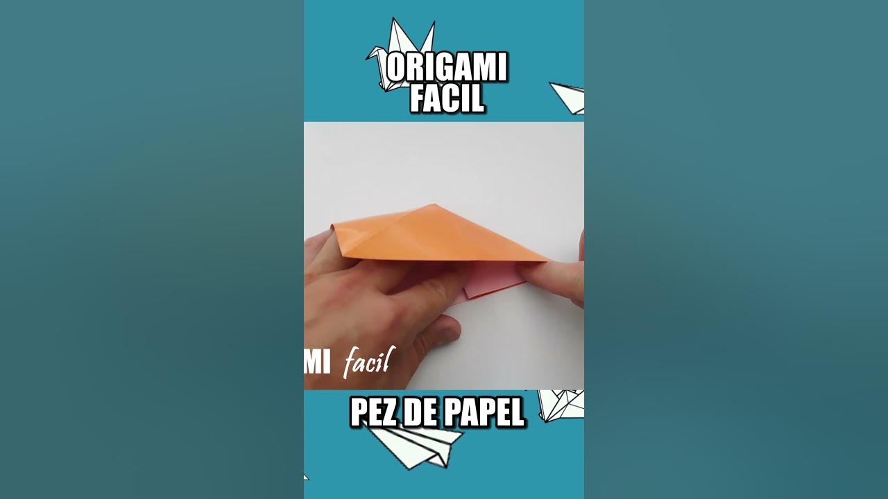 🐟 Cómo hacer un Pez de papel fácil y rápido - Origami fácil para niños y  adultos 