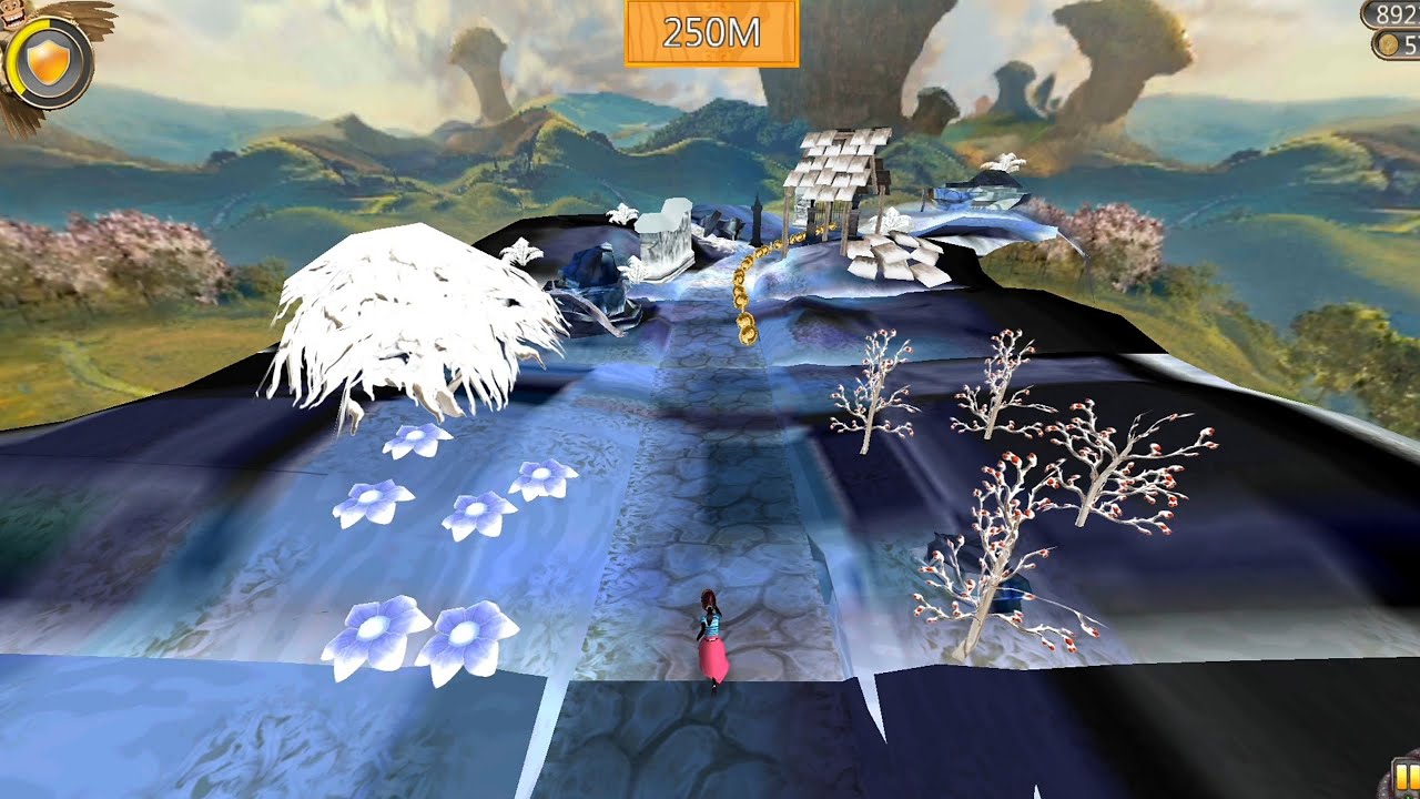 Snow Temple Endless Run Dark Forest Gameplay