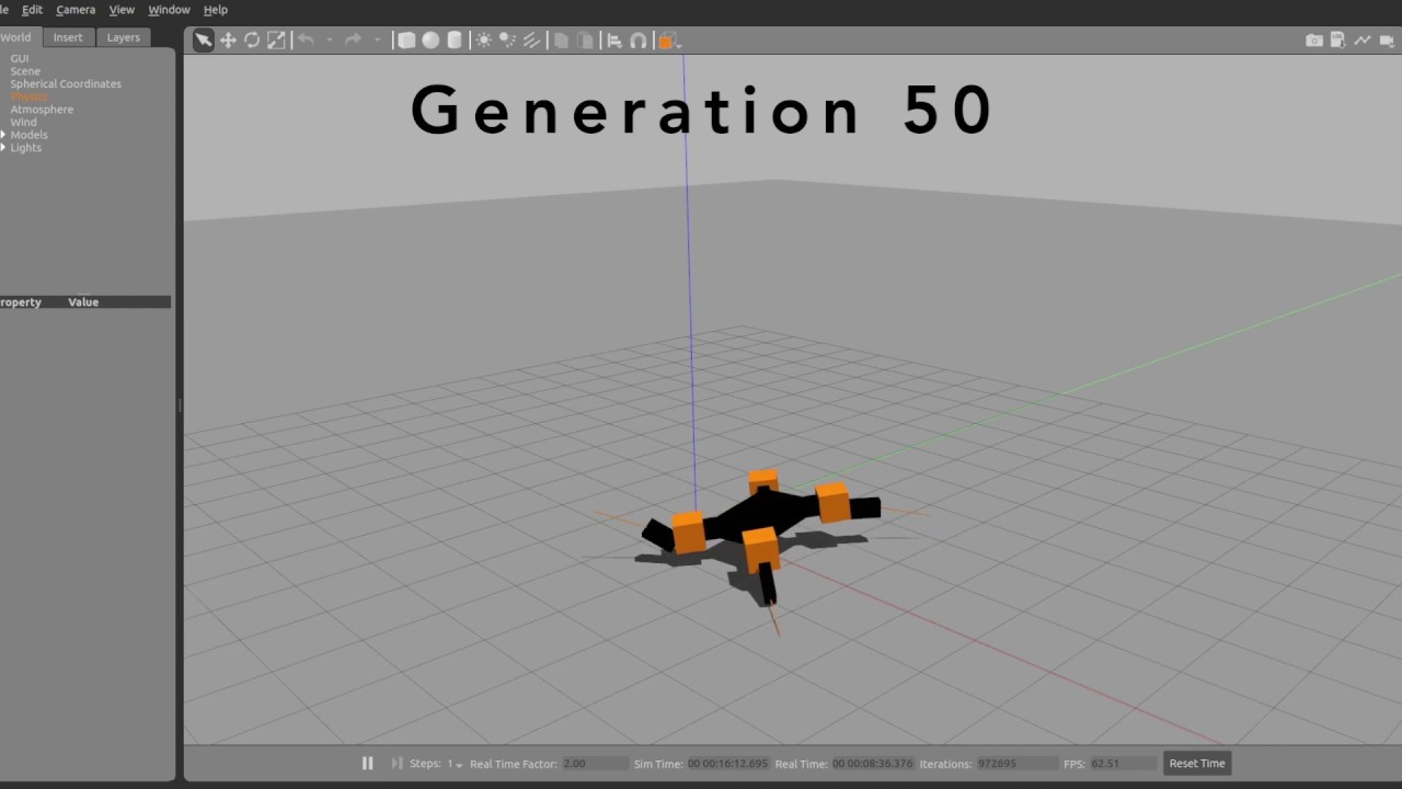 Machine learning a quadrupedal gait - YouTube