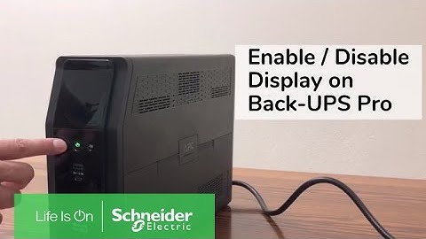 Activating Power Saving Display Mode on Back-UPS Pro RS/XS G & M Series.mp4