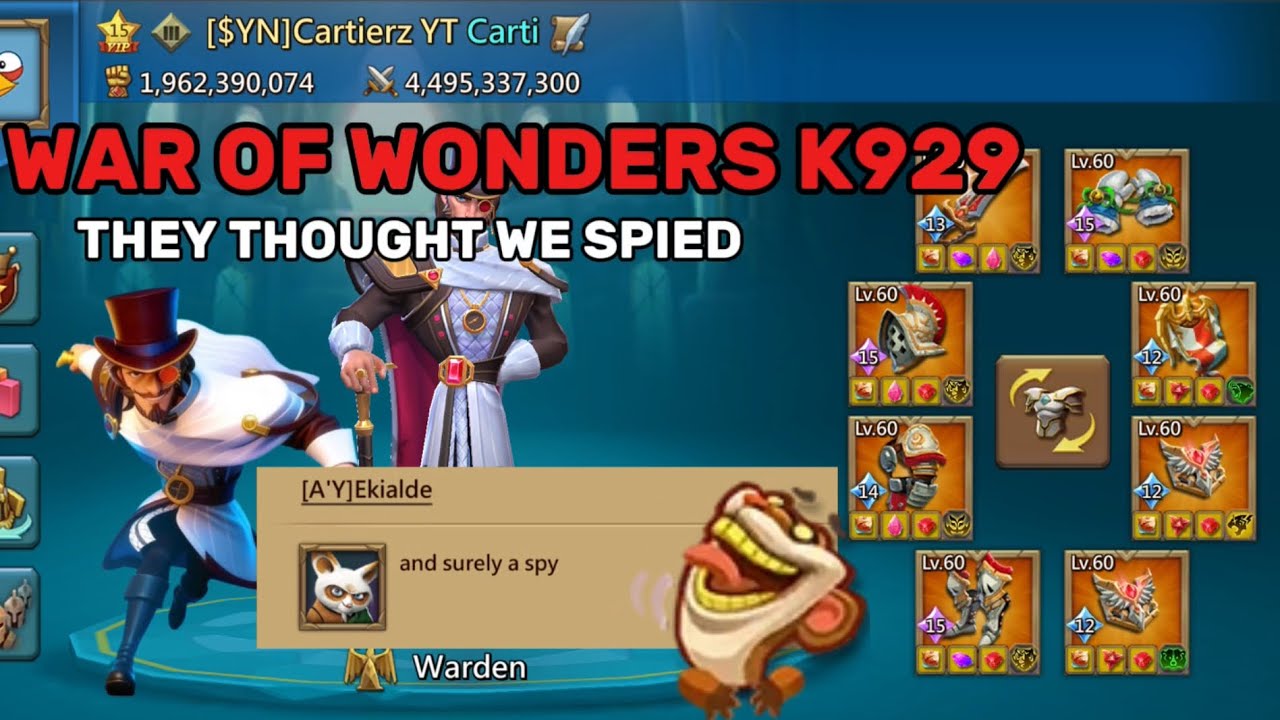 Lords Mobile - Predictable They Think We Have Spies K929 WOW