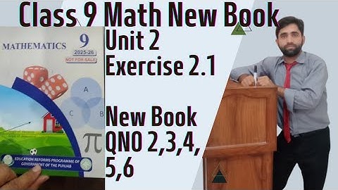 9th Class Math |Exercise 2.1| Unit 2|Question No 2,3,4,5,6| By House of Mathematics