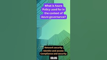 AZ 900 Azure Governance and Compliance