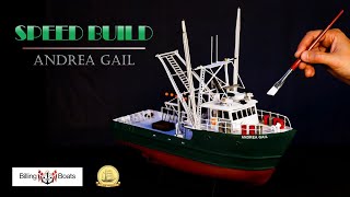 How I BUILD the Ship Model from Movie 'The Perfect Storm', Andrea Gail 1:60 Scale