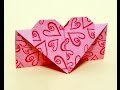 Easy origami heart envelope diy heart shaped greeting card valentine gift ideas