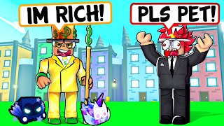 The RICHEST PLAYER joins MY GAME and THIS HAPPENED... | Pet Simulator X