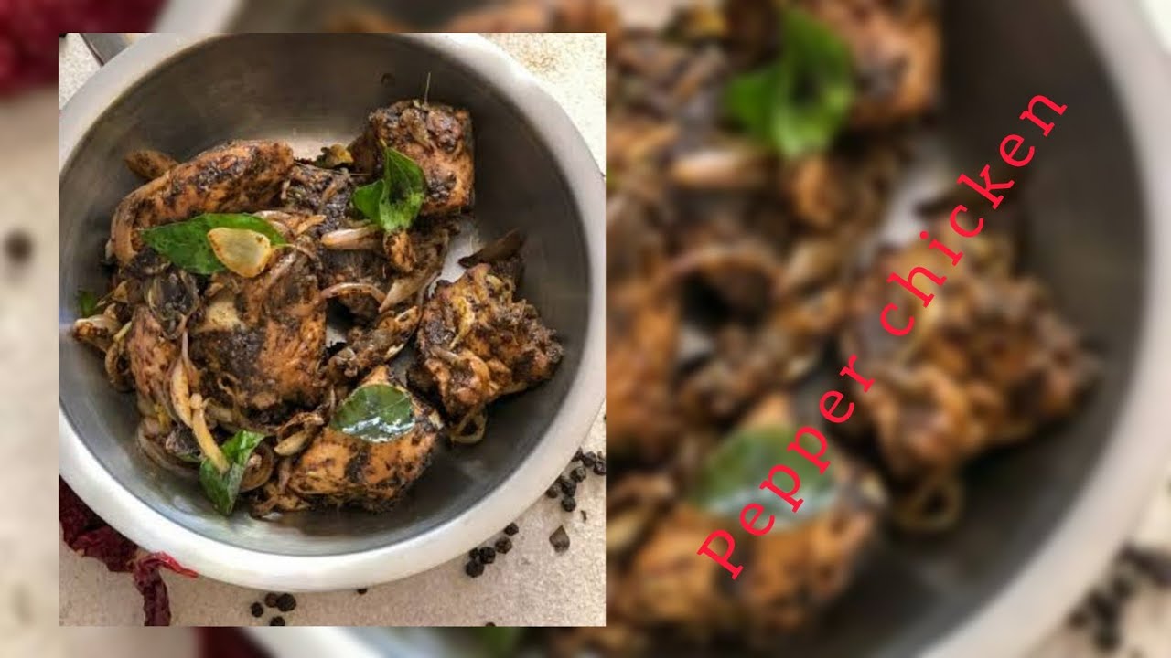 Easy pepper chicken receipe Malayalam😊 youtube pepperchicken chickenfry cooking tastyfood