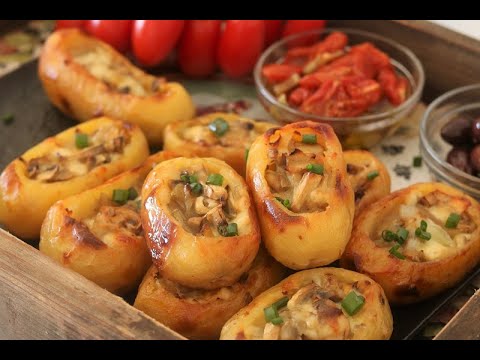 וִידֵאוֹ: איך לבשל תפוחי אדמה ממולאים פטריות