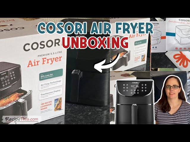 COSORI Air Fryer Oven with 100 Recipes Cookbook 5.5L UK