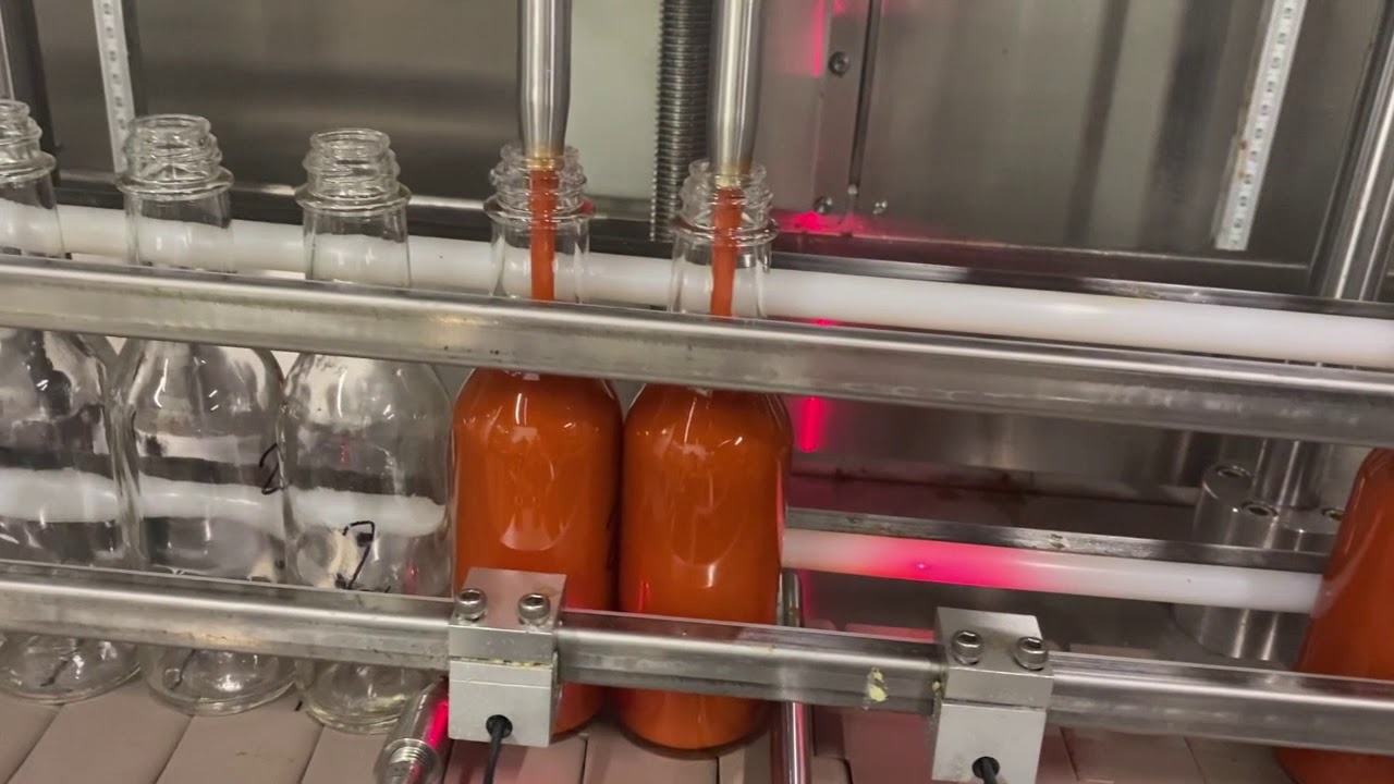Piston Filler Automatic Sauce Bottle Filler ACASI Machinery YouTube