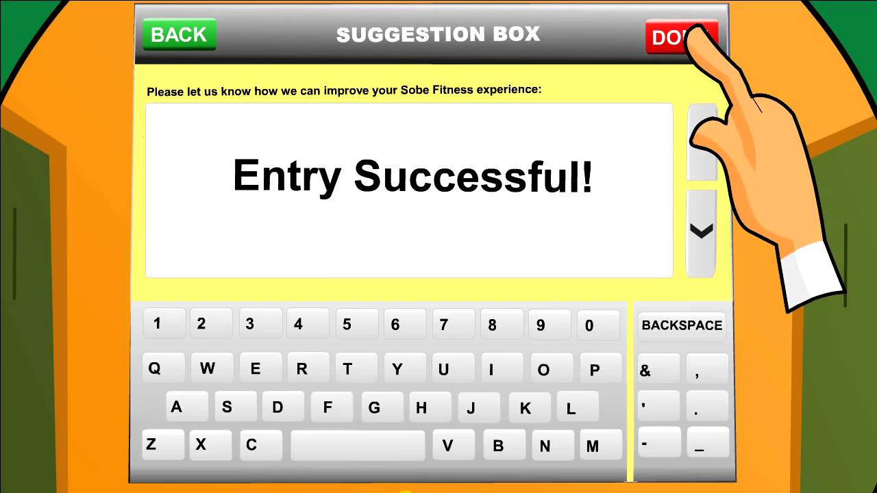 Touch Screen Suggestion Box