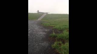 berlin tempelhof airport heavy rain