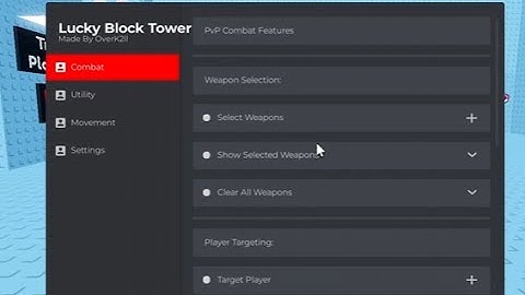 Lucky Block Tower - TP to all - ANNOY - HIT - OP (NO KEY)