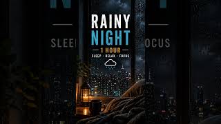 🌌 Rainy Apartment Night Ambience | Sleep Instantly