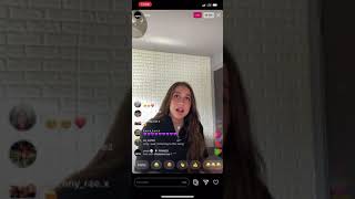 Tate McRae singing Vicious live on Instagram live through VEVO