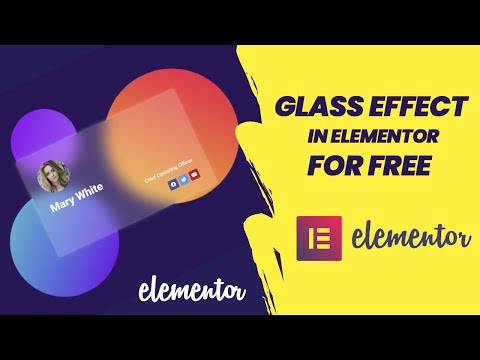 How to create Glassmorphism effect in elementor | Glassmorphism Elementor | Elementor tips and trick