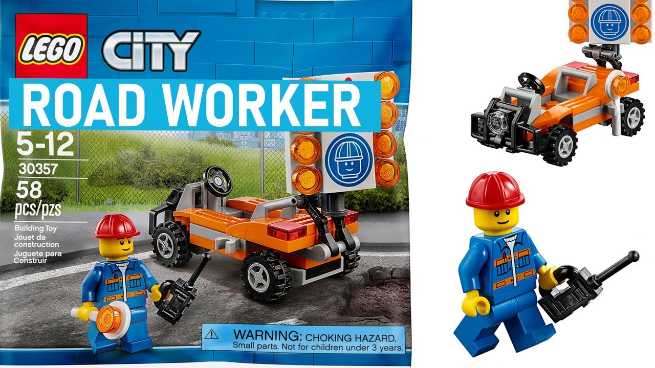 LEGO CITY ROAD WORKER 30357 SET