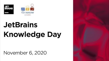 JetBrains Knowledge Day 2020