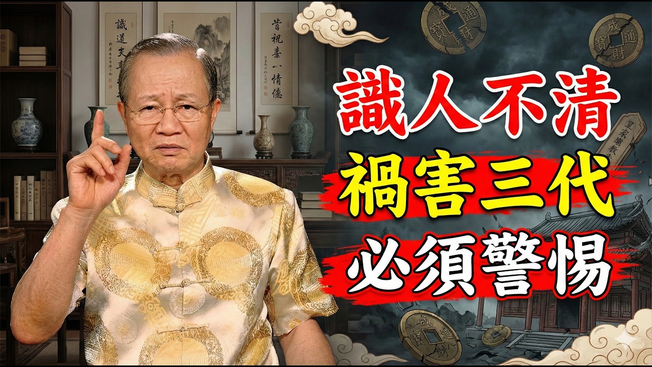 家裡出了這種面相的人，再厚的家底也會敗光！曾仕强：尤其是第三種，最隱蔽也最可怕。#曾仕強 #易經智慧 #面相學 #識人術 #人生智慧 #克親相