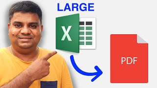 How to Convert Large Excel to PDF - in 1 Minute !