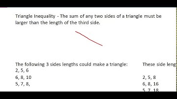 Pythagorean Theorem & Triangle Inequality