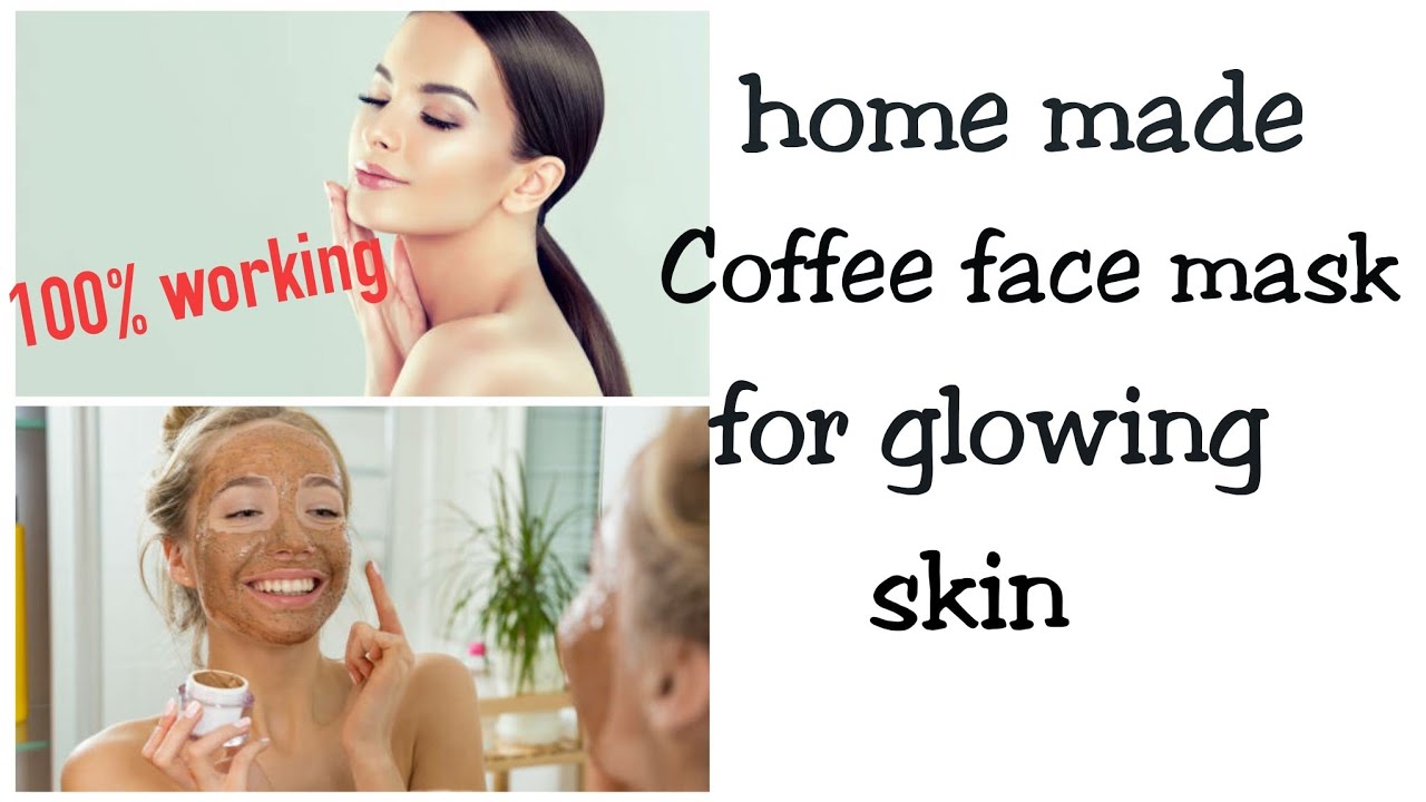 Homemade coffee face mask for glowing, smoother and brighter looking