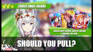[Umamusume] Christmas Oguri, Marvelous Sunday SSR, Narita Taishin SSR \u0026 Mayano SSR Banner Review