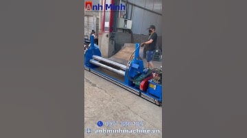 Máy cán - lốc tấm thép 3 trục thủy lực 4x2500mm