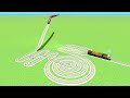   CROSS 🐍ON RISKYSQUARE ROUND CIRCLE SNAKE RAILROAD RAILWORK 💖TRAIN SIMULATOR GOL CIRCLE TRACKS 