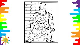 Batman And Joker Coloring Pages | Batman Coloring Pages | Joker Coloring | Elektronomia - Collide