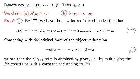 V4-08. Linear Programming. The Duality Theorem. part 2.