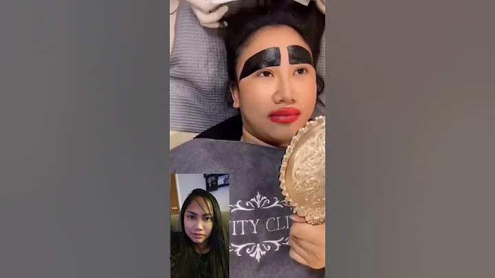 eyebrow tattoo failed 🤣 #funny #comedy #laugh #viral #memes #comedia #beautiful #beautytips