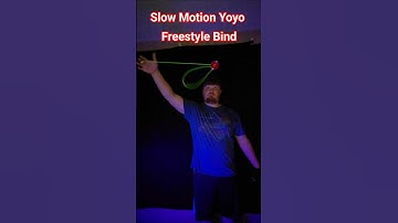 Slow Motion Yoyo(#51) Freestyle Bind #yoyo #yoyotricks #skills #slowed #fyp #trending #blacklight