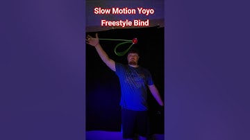 Slow Motion Yoyo(#51) Freestyle Bind #yoyo #yoyotricks #skills #slowed #fyp #trending #blacklight