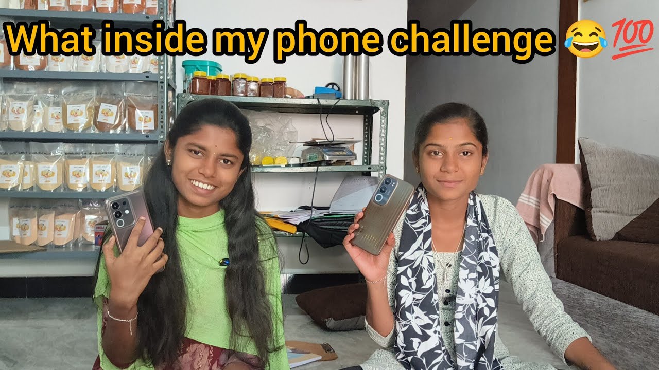 What's in our phone | rakshu niru version | ivanga phone la ithellam Iruka | watch till end | 