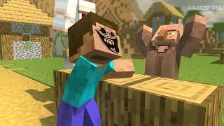 Villager vs Steve: 2 Funny Moments 😂 | Minecraft Animation screenshot 3
