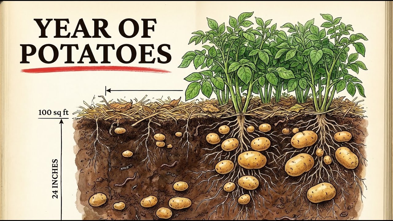 How to Grow a Year's Worth of Potatoes in 100 Square Feet
