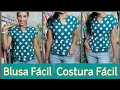 Blusa com decote, corte Fácil para Iniciantes. DIY