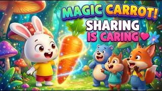Benny Bunny and the Magic Carrot! Sharing Is Caring  Kids Cartoon Story