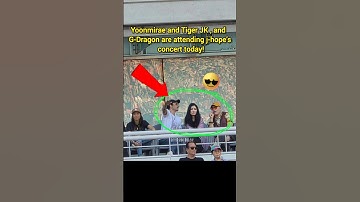🤯😱Yoonmirae and Tiger JK , and  G-Dragon are attending j-hope’s concert today 🔥 #jhope #fypviralシ