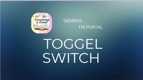Single Push button ON/OFF PLC Program [ Toggle Switch ] Ladder Logic