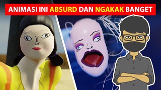 VIDEO ANIMASI ABSURD PALING LUCU DAN NGAKAK | Ada Squid Game, Elsa Frozen, Spongebob, dll