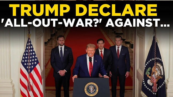 Trump Live | Donald Trump Makes Chilling 'All Out War..' Announcement | Trump Speech | White House