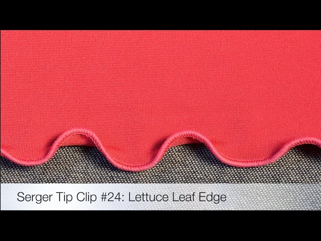 How to Sew a Lettuce Hem with a Serger (Lettuce Edging)