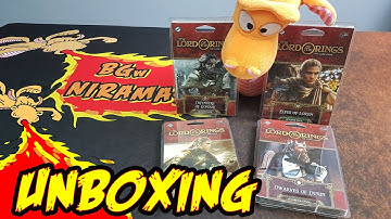 The Lord of the Rings: The Card Game – Revised Core Set - Expansion packs Unboxing