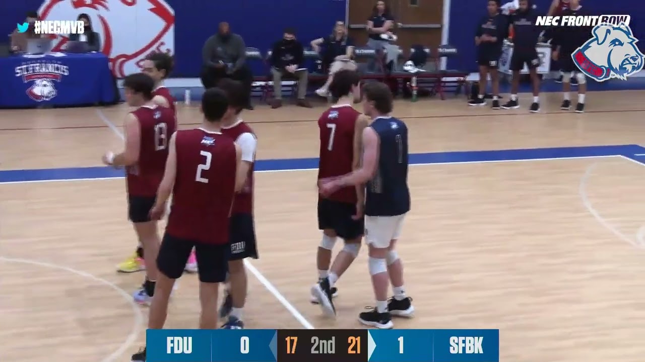 Men's SFBKMVB vs FDU 3-29-22 (Highlights)
