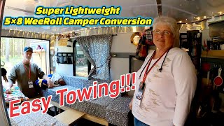 Wow!! Must See 5×8 WeeRoll Camper Conversion.