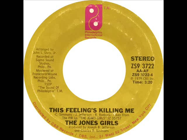 Jones Girls - This Feeling's Killing Me - YouTube
