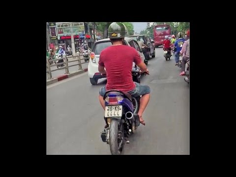Video Mio độ trái 69mm, bình nắp chao, biển số tứ quý dạo phố - youtube