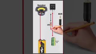 make speaker using aux cable #speaker #shorts